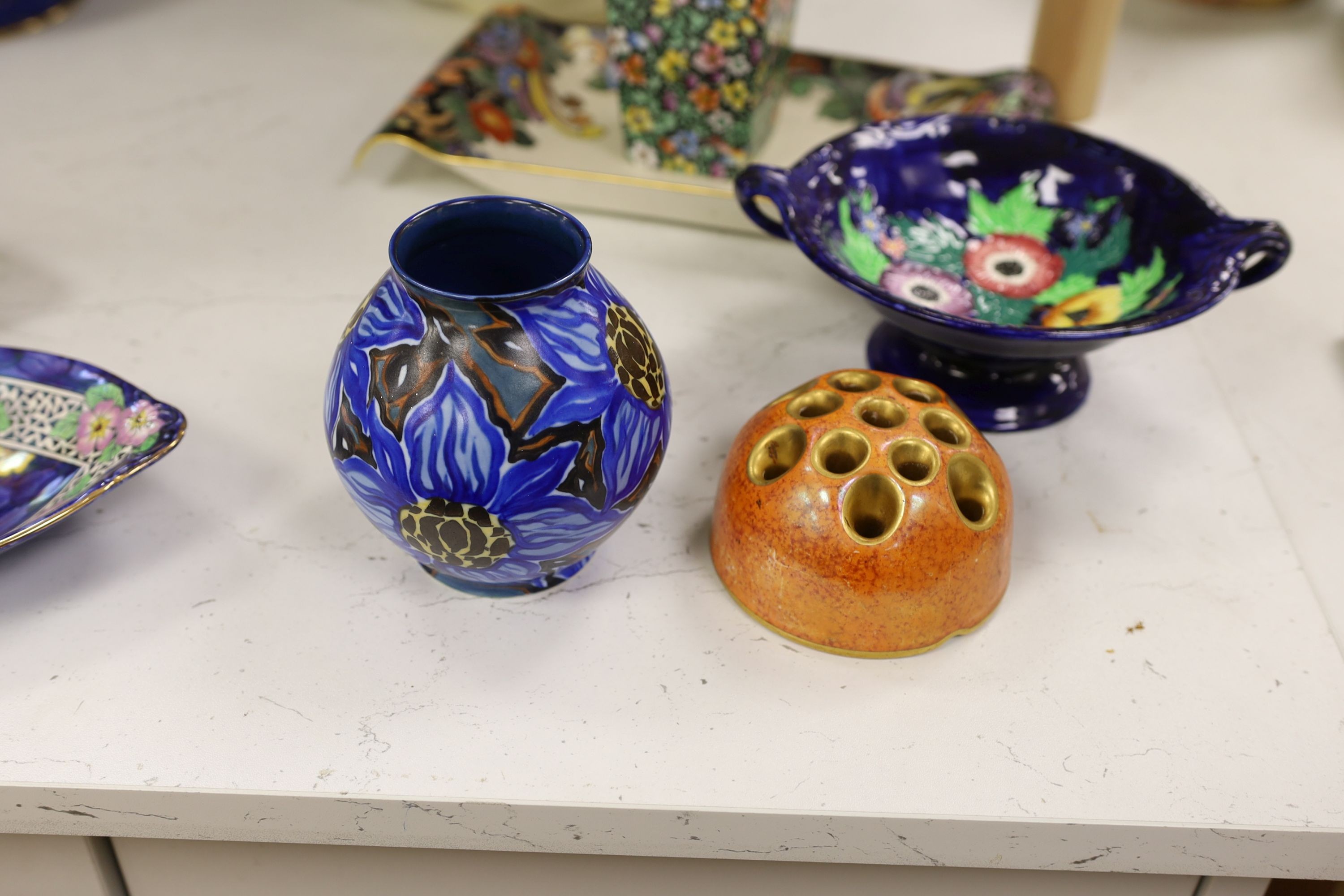 A group of mixed Maling ware, Carlton ware and a Doulton ‘Minden’ dish - D5334